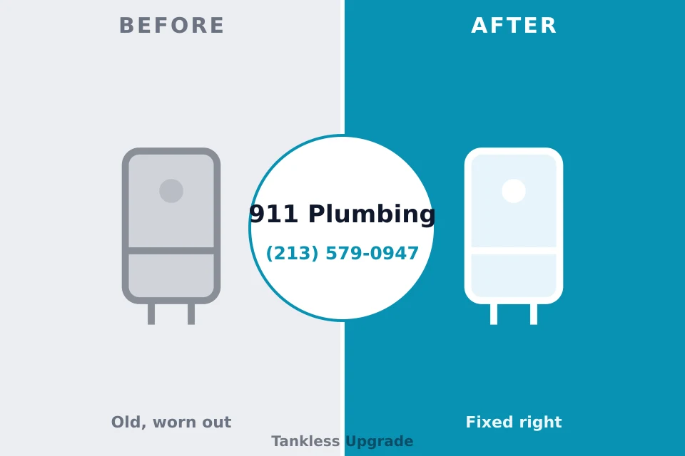 Before and after: plumbing repair Goldsboro, NC